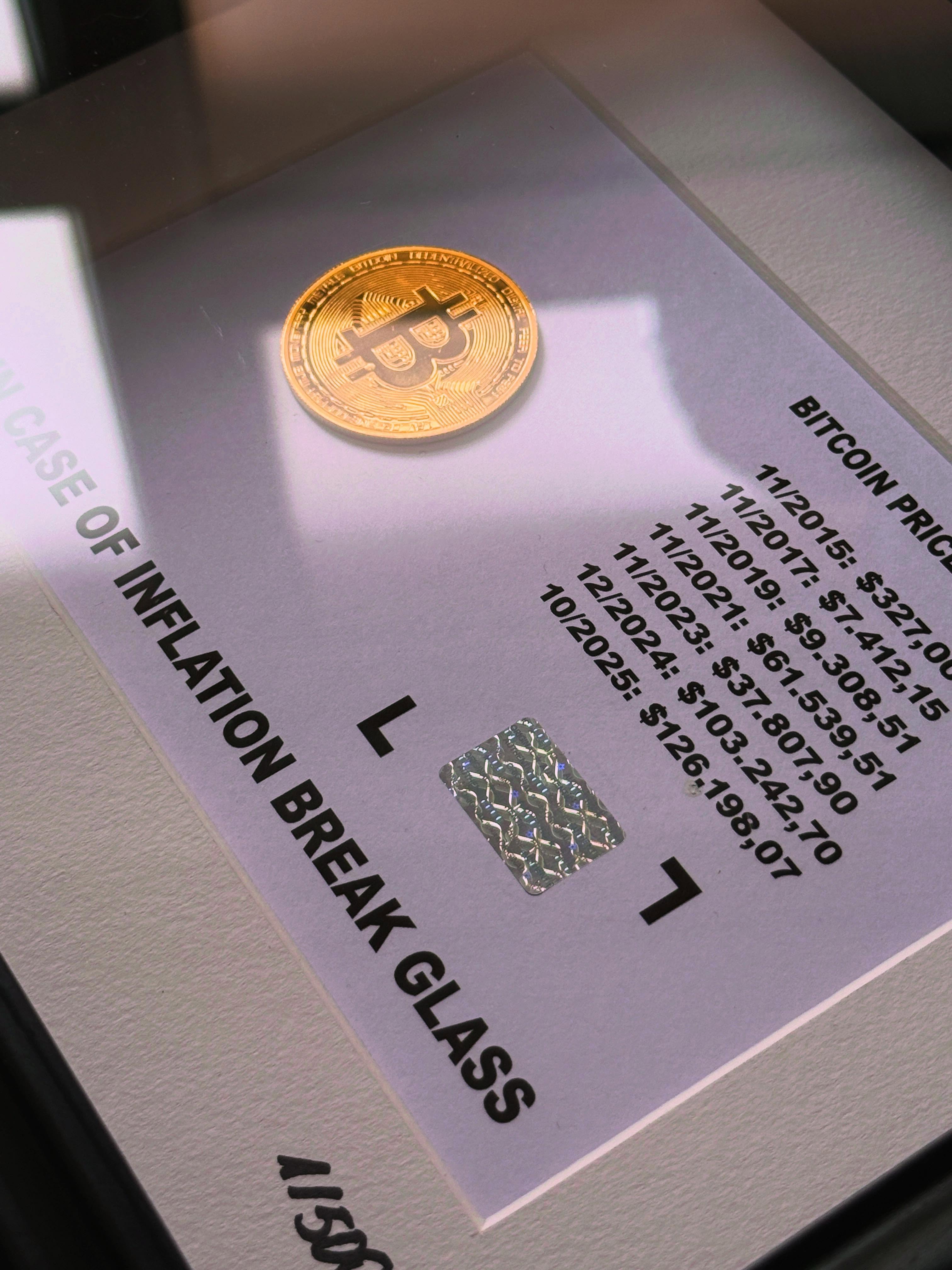 IN CASE OF INFLATION – BITCOIN FRAME