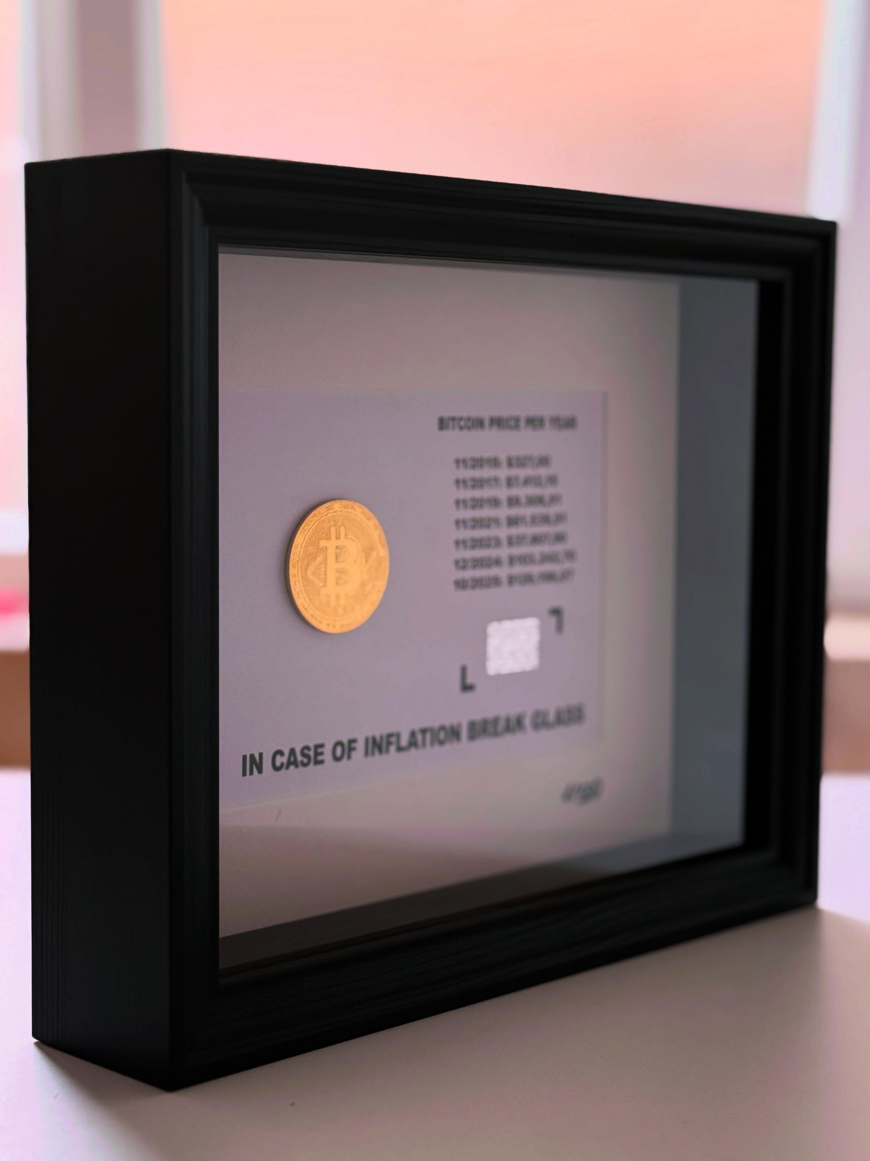 IN CASE OF INFLATION – BITCOIN FRAME