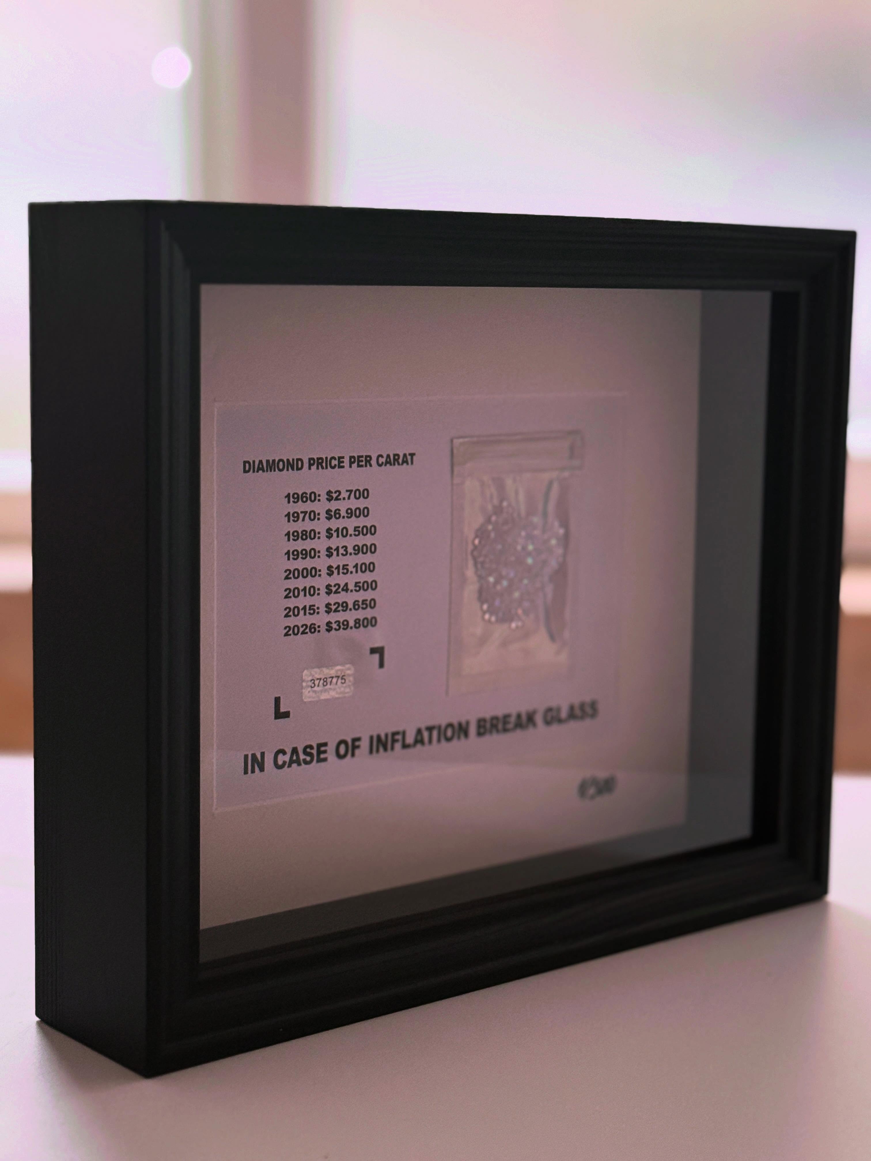 IN CASE OF INFLATION – DIAMONDS FRAME #2