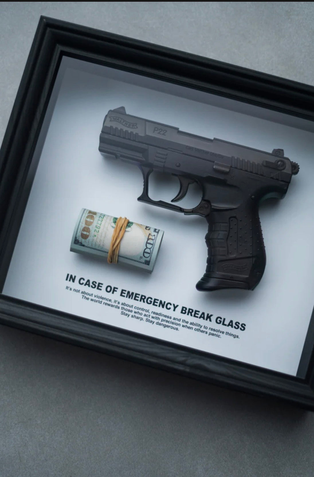 CASH & CARRY FRAME