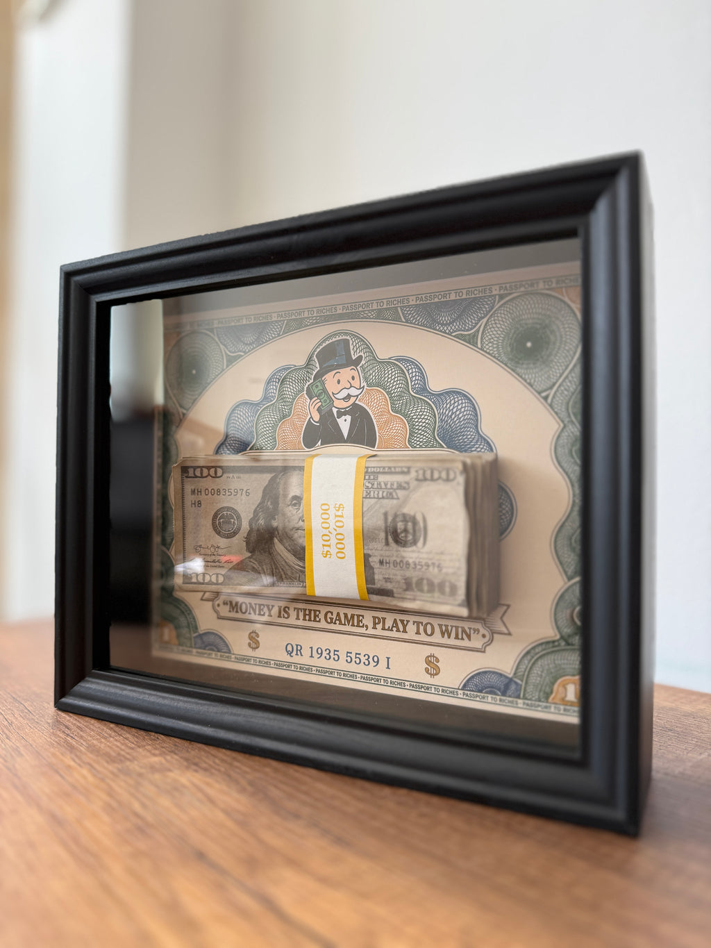 OBJECT100™ Money Game Frame – Limited Edition Framed Cash Art