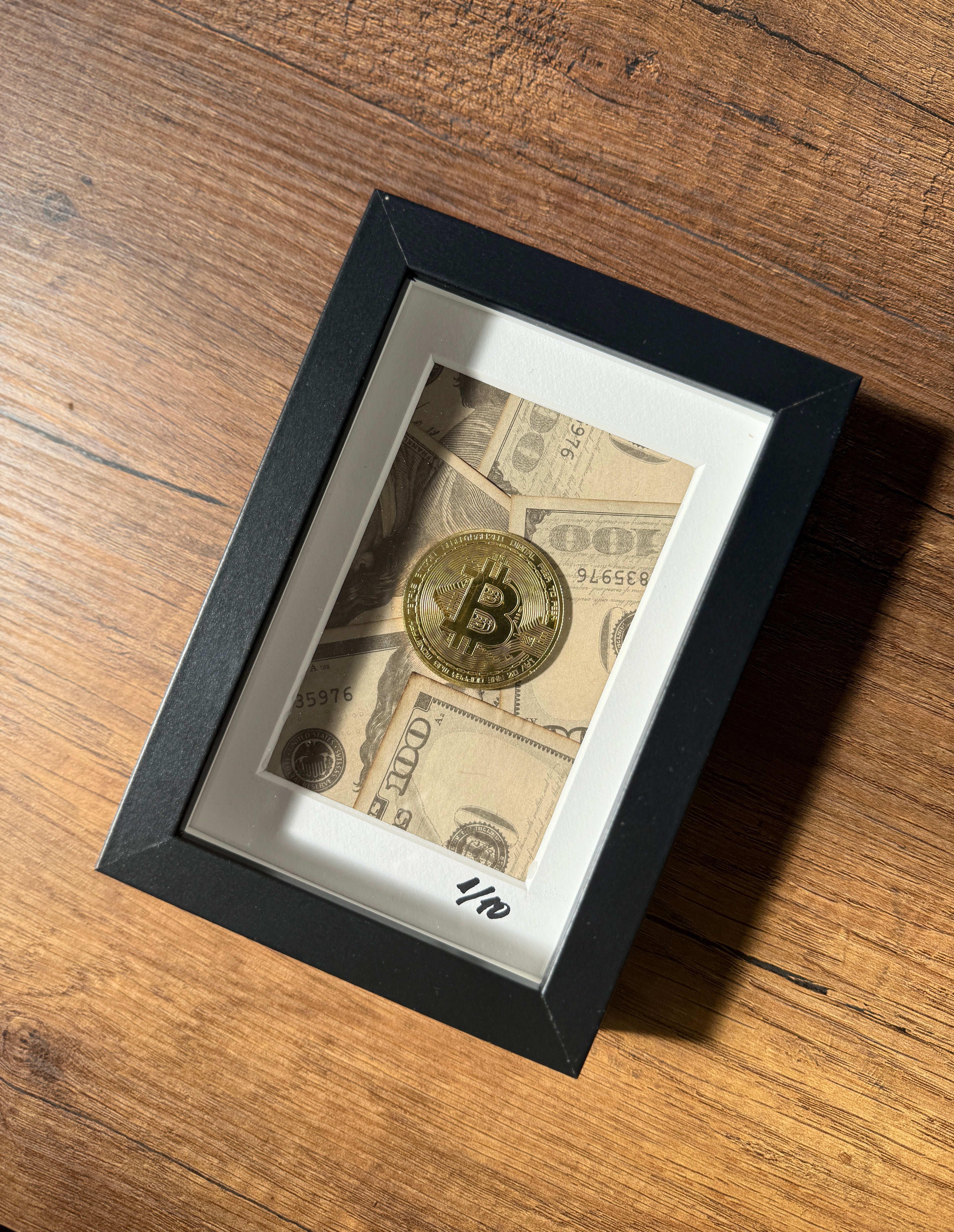 object100™ Digital Gold Frame – Limited Edition Collectible Wall Art