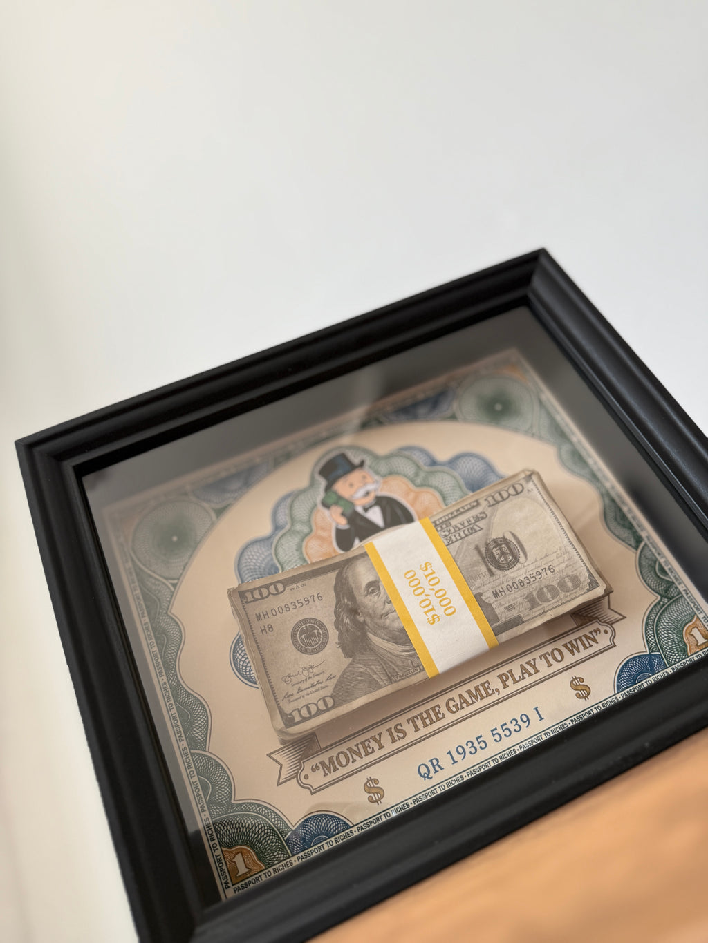 Limited Edition Money Game Frame by OBJECT100™ for modern interiors
