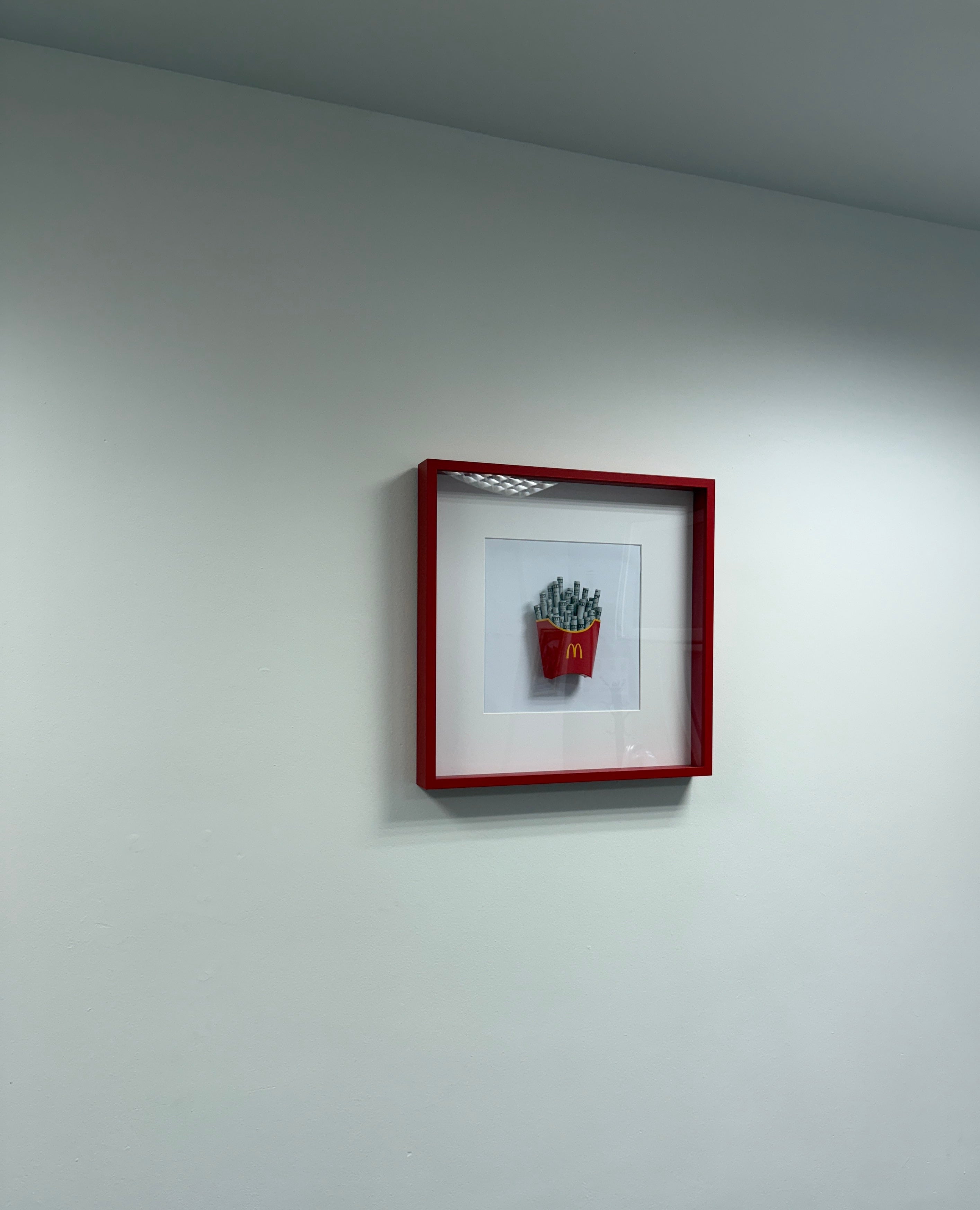 object100™ Stay Hungry Frame displayed on a modern interior wall